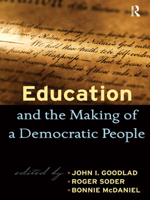 cover image of Education and the Making of a Democratic People